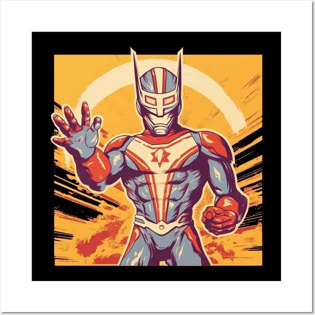 Ultraman Propaganda Flyer Wall Art by TOKEBI